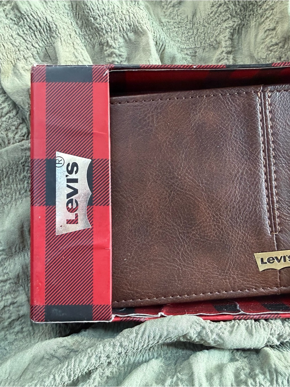 Levi's Brown Leather Card & Key Holder Wallet